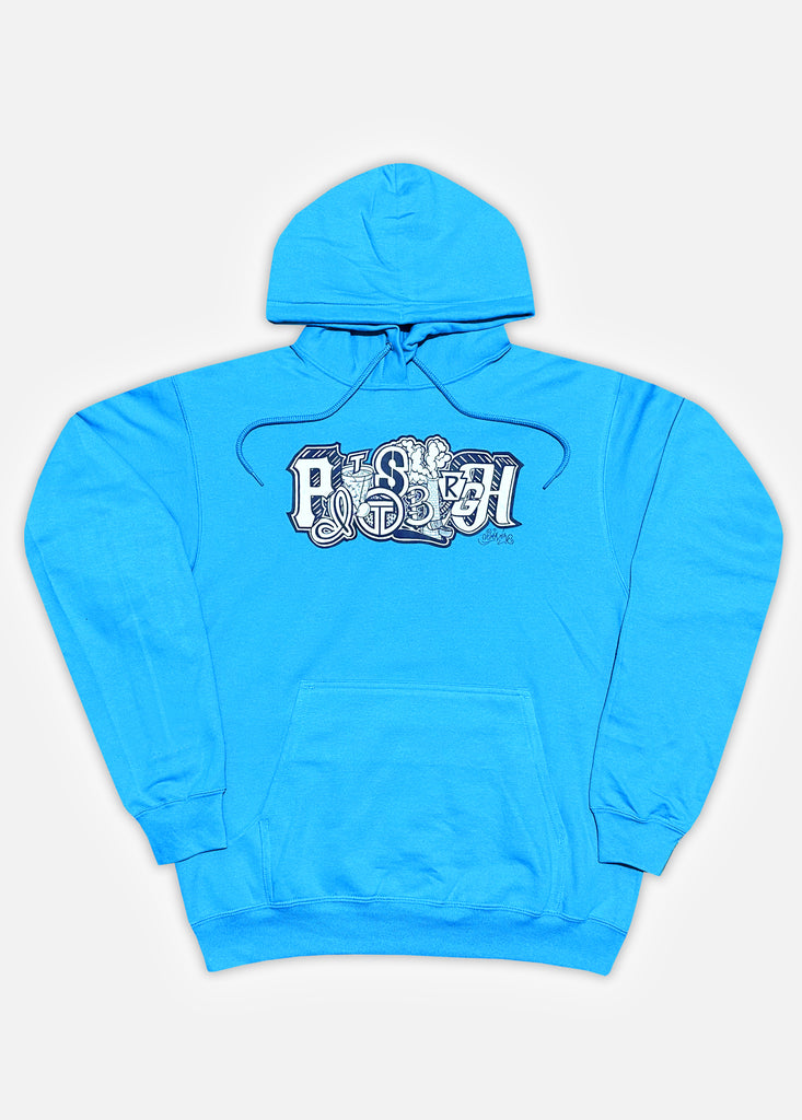 'PITTSBURGH' DANNY DEVINE HOODIE - AQUA