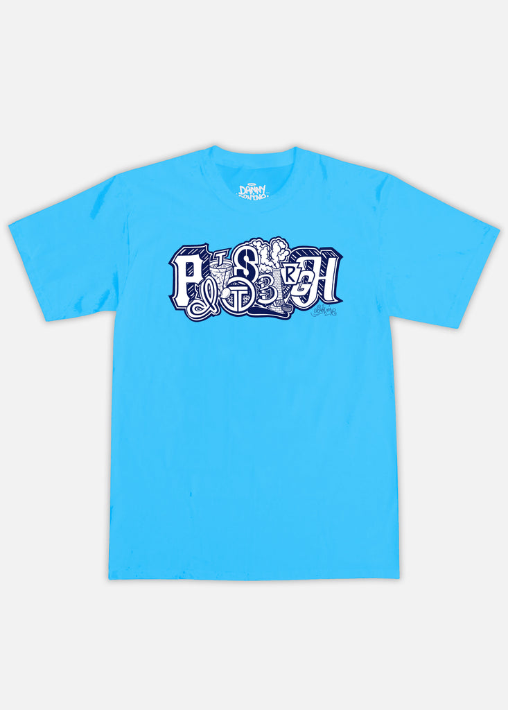 'PITTSBURGH' DANNY DEVINE TEE - AQUA