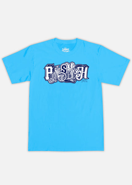 'PITTSBURGH' DANNY DEVINE TEE - AQUA