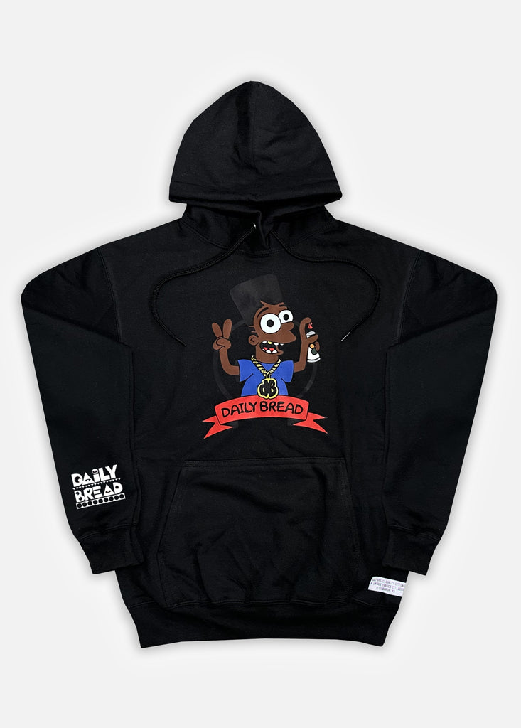 BLACK BART HOODIE - BLACK