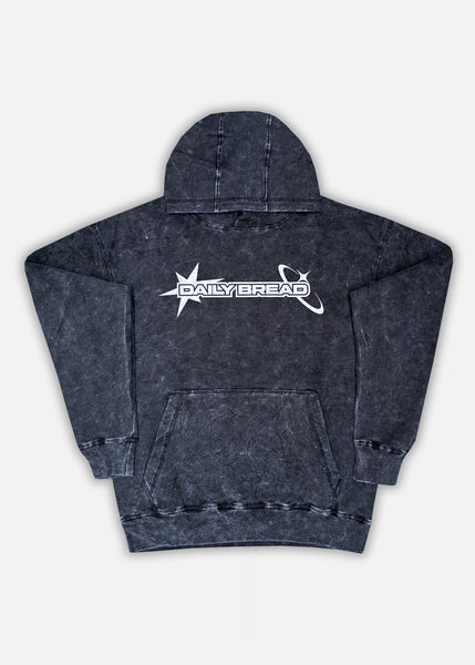 DB STARS ACID WASH HOODIE & FLARE SET - BLACK