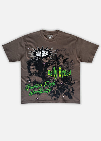 ANGELS HEAVYWEIGHT TEE - MOCHA