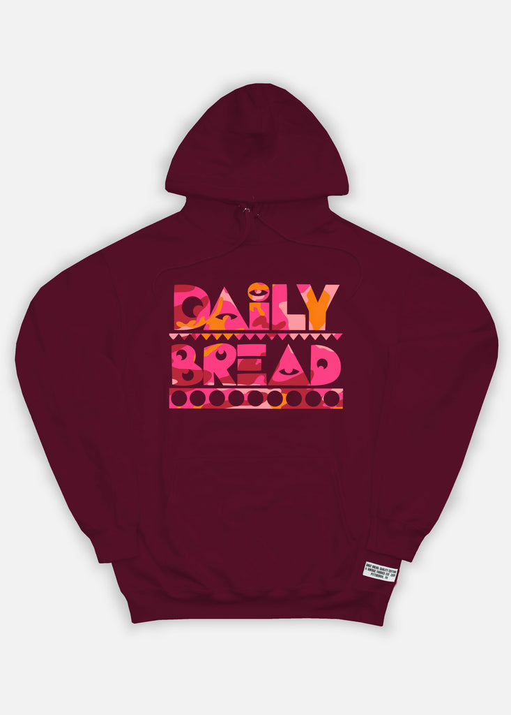 MOOSH HOODIE - BURUNDY CAMO