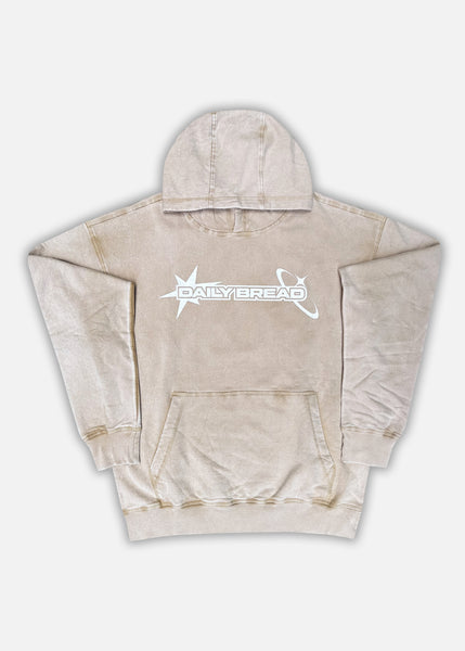 DB STARS ACID WASH HOODIE & FLARE SET - CREAM