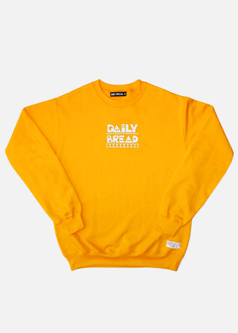 MOOSH EMBROIDERED CREWNECK - GOLD