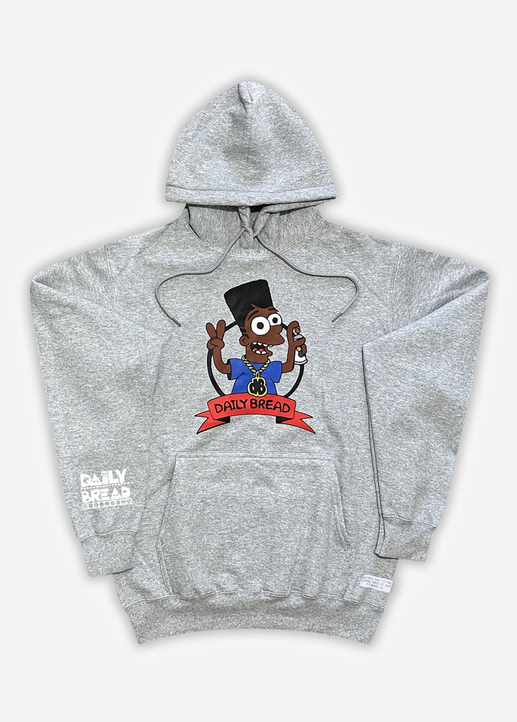 BLACK BART HOODIE - HEATHER GREY
