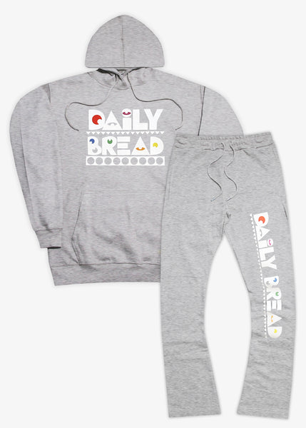 PRIMARY MOOSH HOODIE & FLARE SET - HEATHER GREY