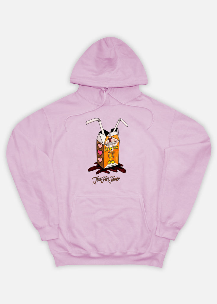 TEA FOR TWO DANNY DEVINE HOODIE - LIGHT PINK