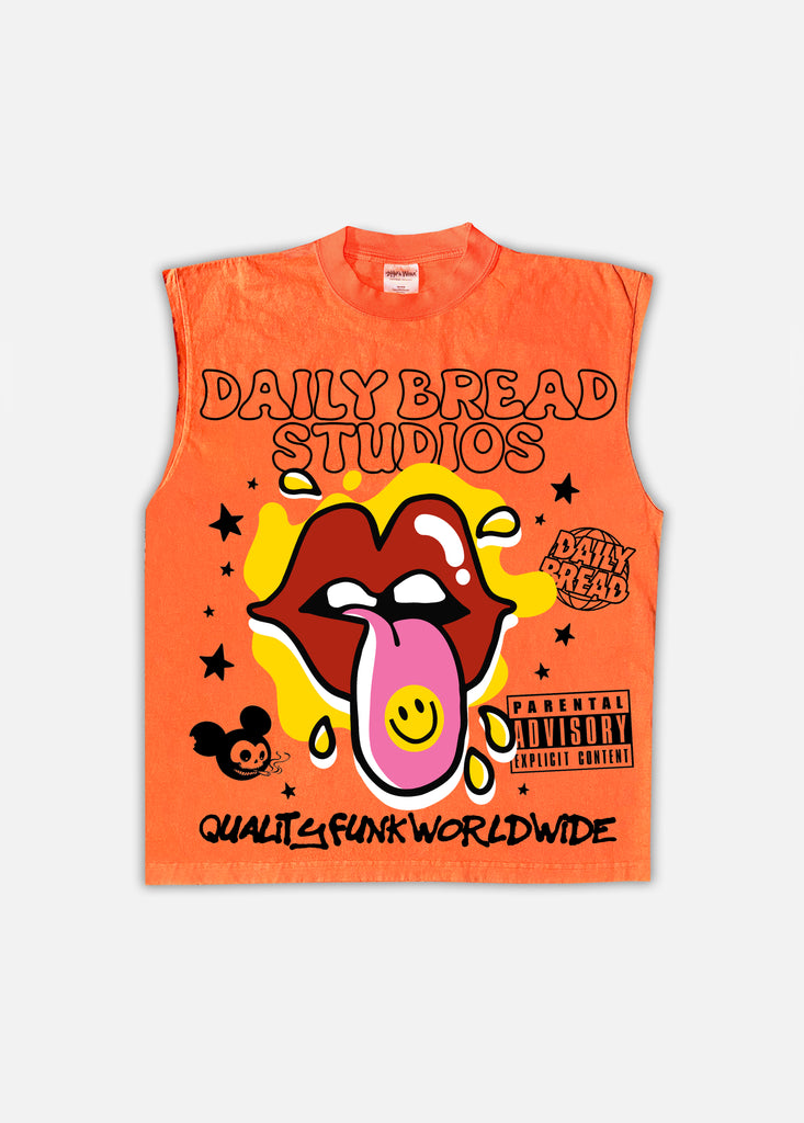 TRIPPY SLEEVELESS TEE - PEACH