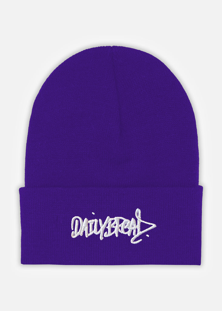 CLASSIC SCRIPT CUFF BEANIE - PURPLE