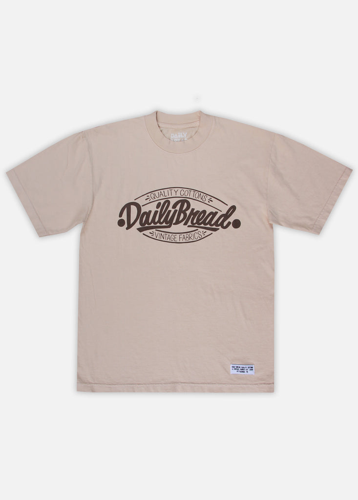 QUALITY COTTONS TEE - BEIGE