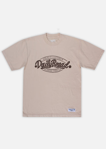 QUALITY COTTONS TEE - BEIGE