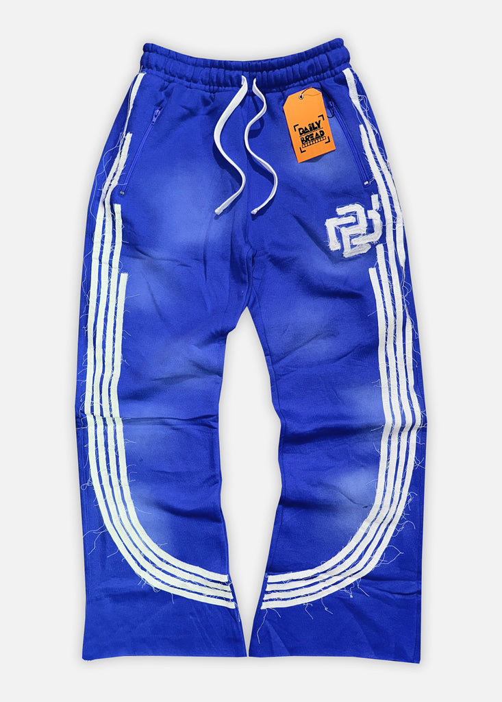 DB MONOGRAM FLARE SWEATPANTS - ROYAL