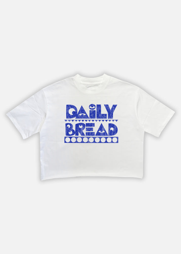 MOOSH DISTRESSED CROP TEE - ROYAL