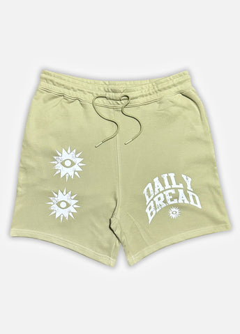 DB STARS FRENCH TERRY SHORTS - SAGE GREEN