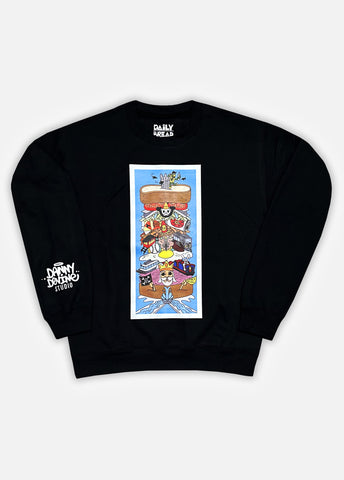 'SANDWICH' DANNY DEVINE CREWNECK - BLACK