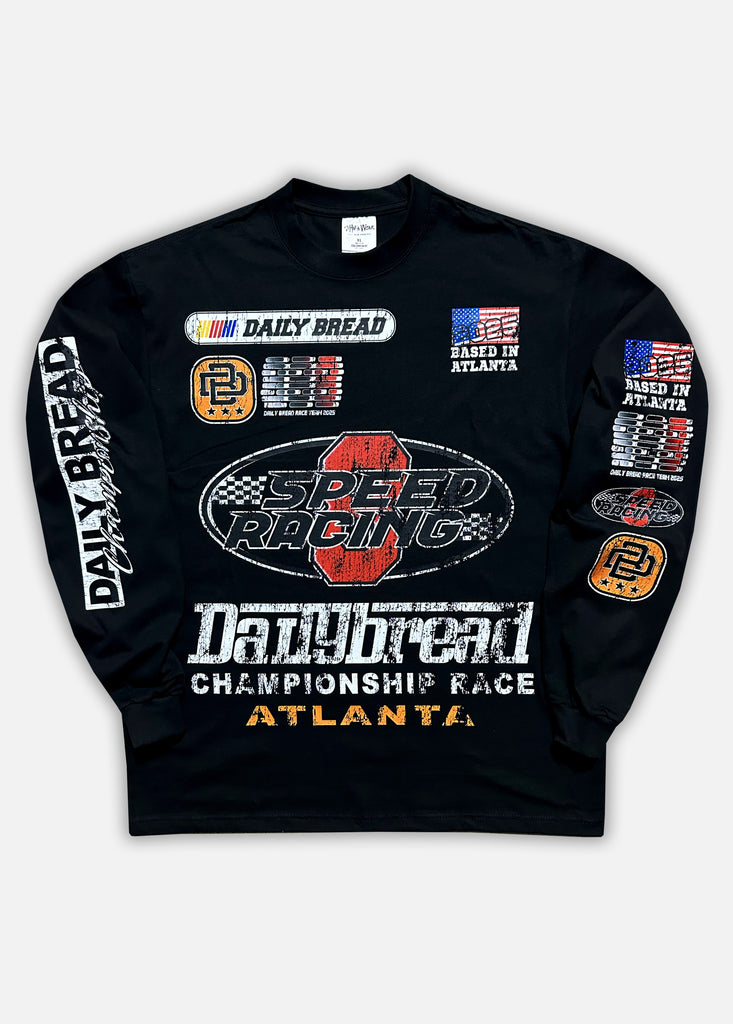 SPEEDWAY LS TEE - BLACK