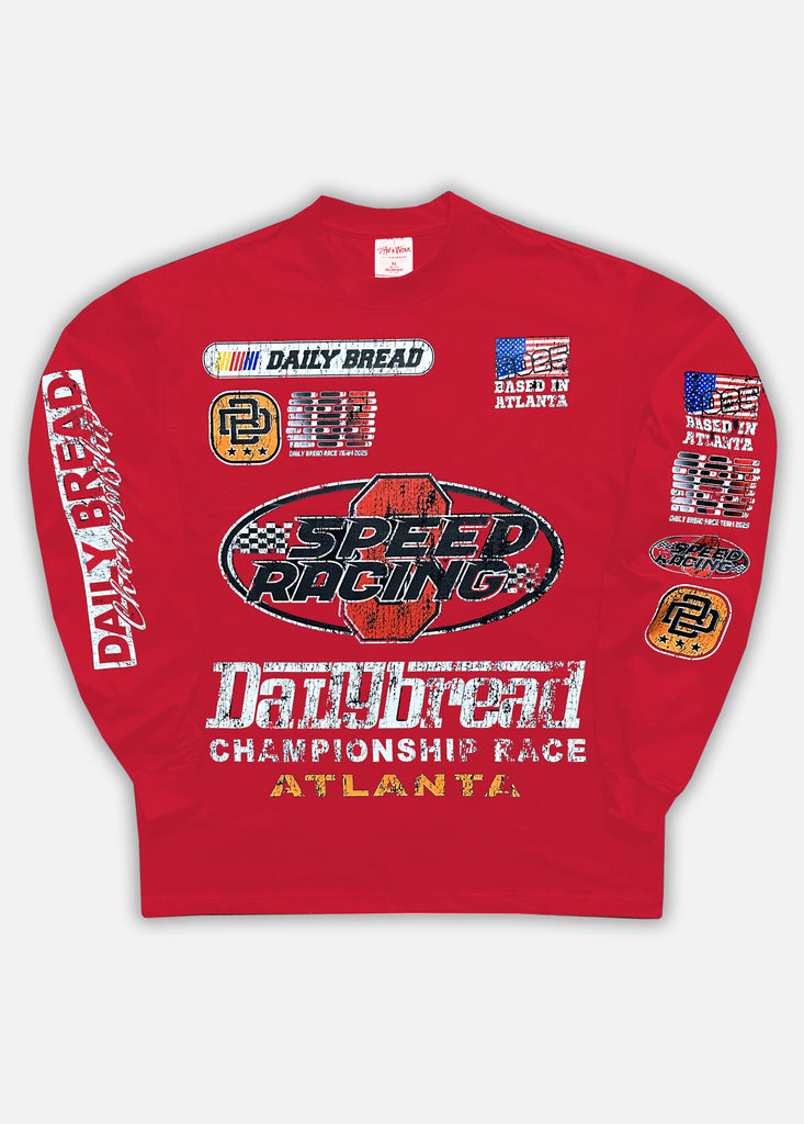 SPEEDWAY LS TEE - RED