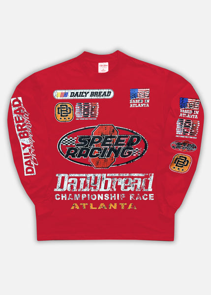 SPEEDWAY LS TEE - RED