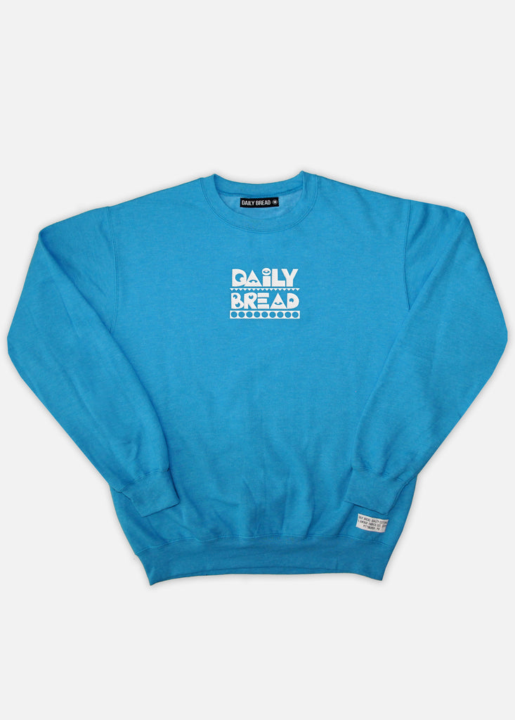 MOOSH EMBROIDERED CREWNECK - TEAL