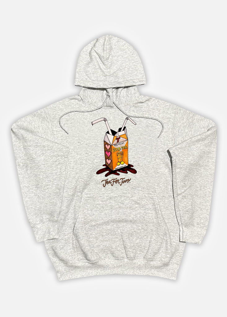 'TEA FOR TWO' DANNY DEVINE HOODIE - ASH GREY