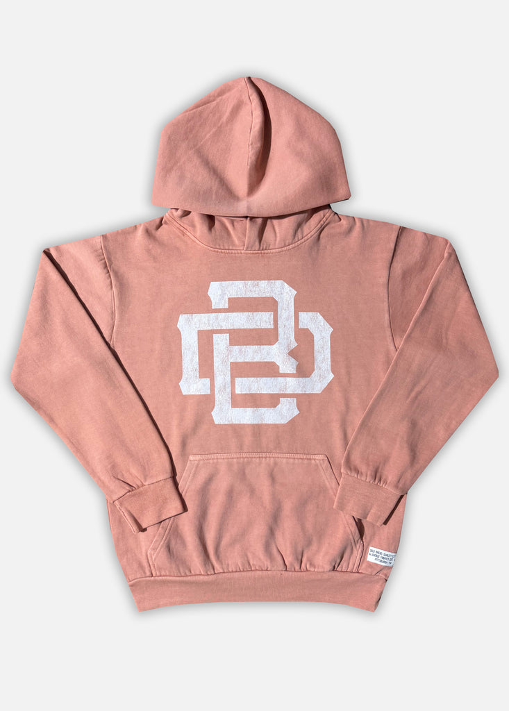 DB PIGMENT DYED HOODIE - SALMON