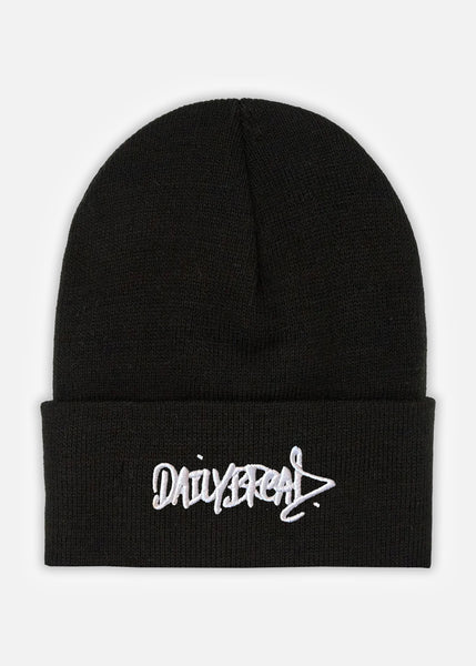 CLASSIC SCRIPT CUFF BEANIE - BLACK