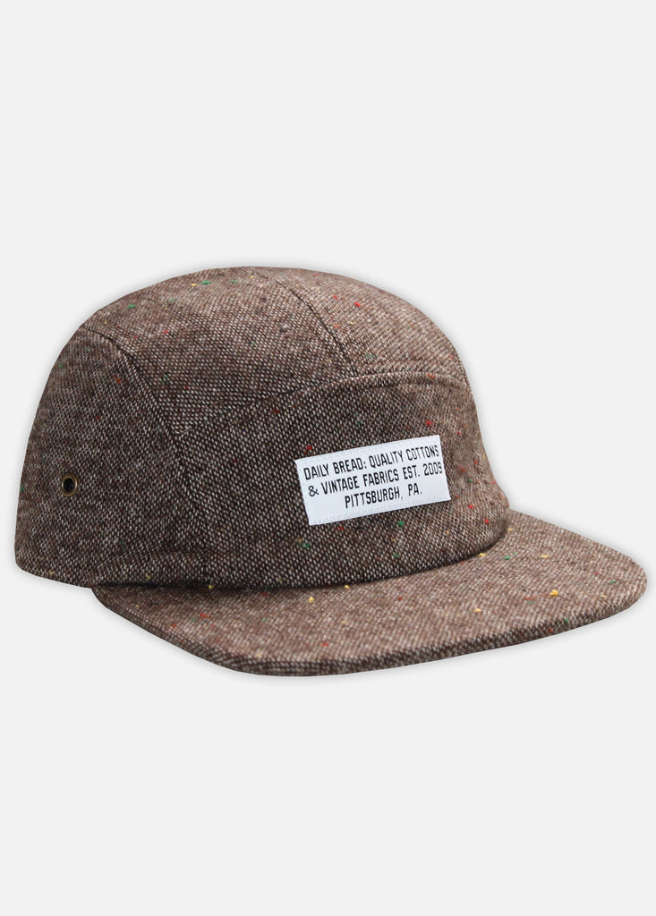 TWEED QUALITY COTTONS 5-PANEL - BROWN