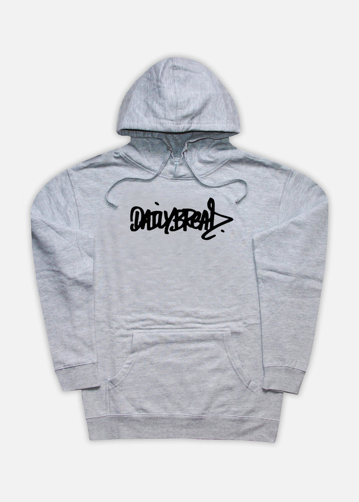 CLASSIC SCRIPT HOODIE - HEATHER GREY