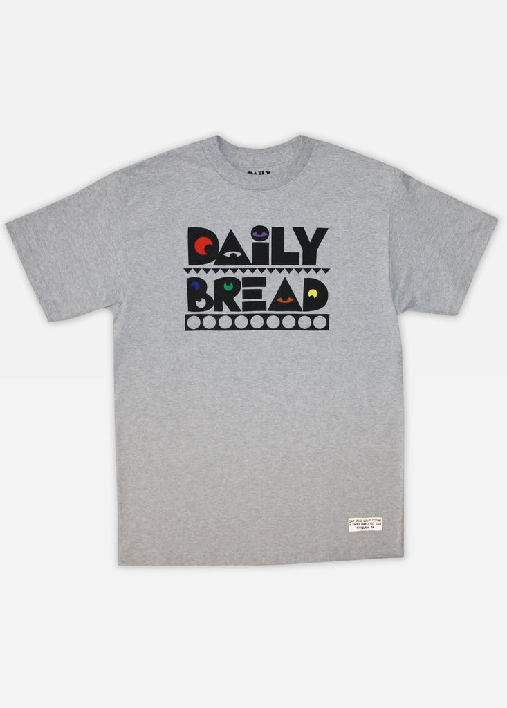PRIMARY MOOSH TEE - HEATHER GREY