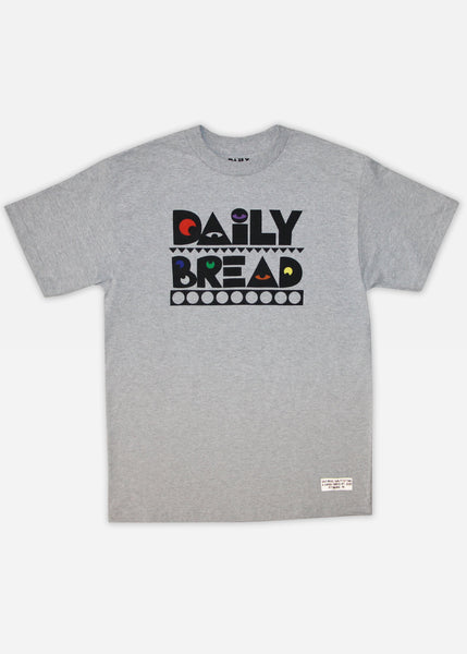 PRIMARY MOOSH TEE - HEATHER GREY