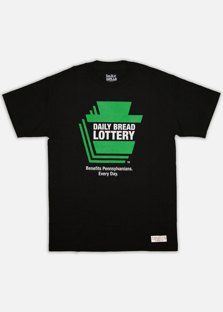 DAILY BREAD LOTTERY TEE - BLACK