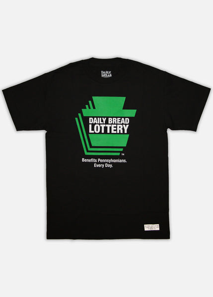 DAILY BREAD LOTTERY TEE - BLACK