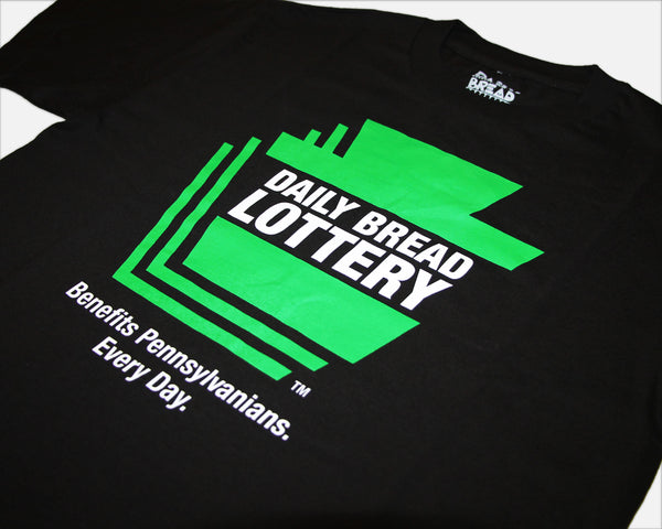 DAILY BREAD LOTTERY TEE - BLACK