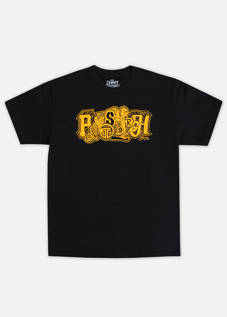 'PITTSBURGH' DANNY DEVINE TEE - BLACK