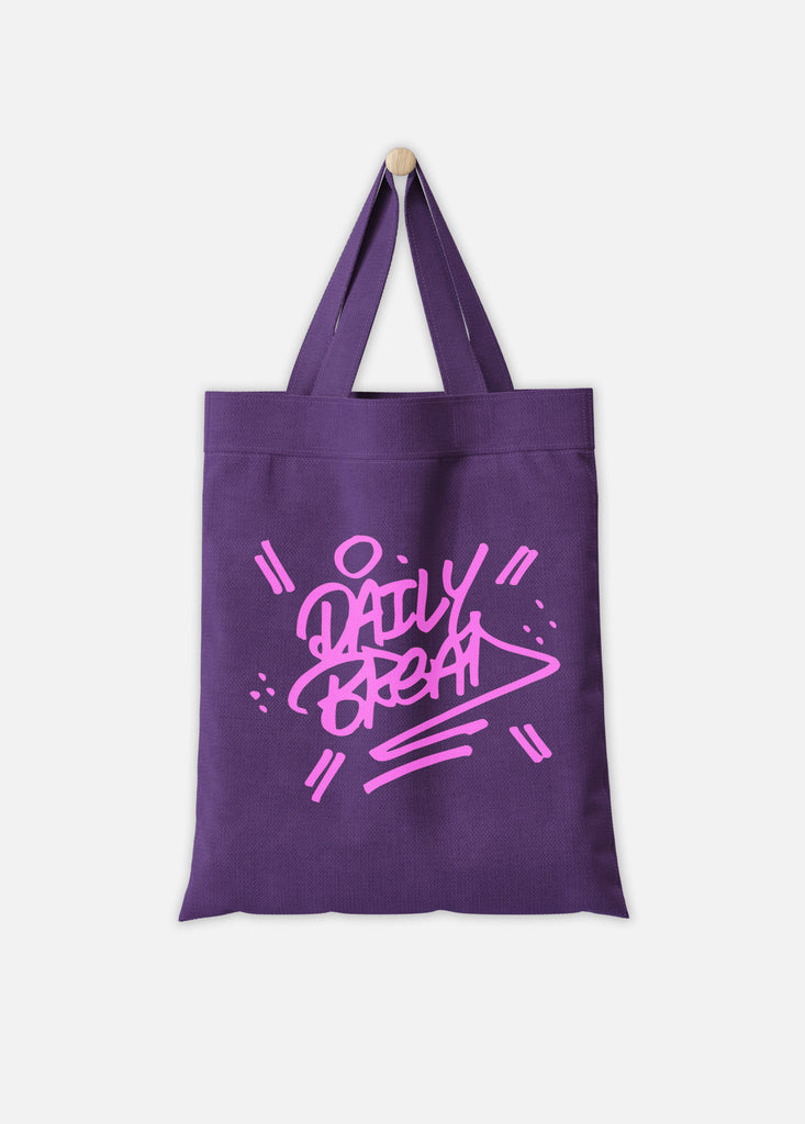 STACKED TOTE BAG - PURPLE